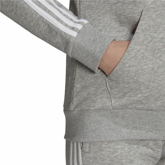 Sudadera con Capucha Mujer Adidas Essentials French Terry Gris 1