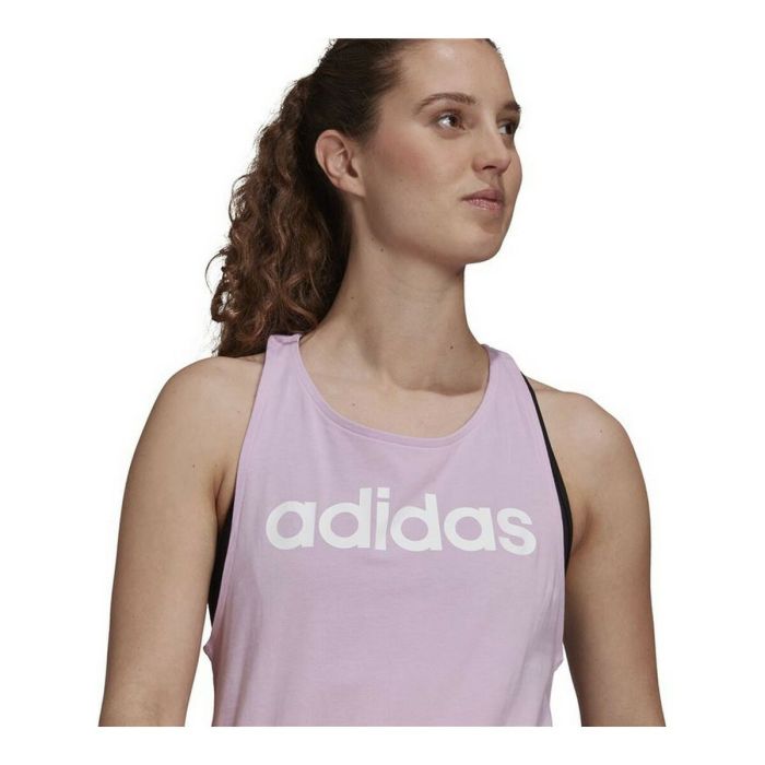 Camiseta de Tirantes Mujer Adidas Essentials Logo Lavanda 1