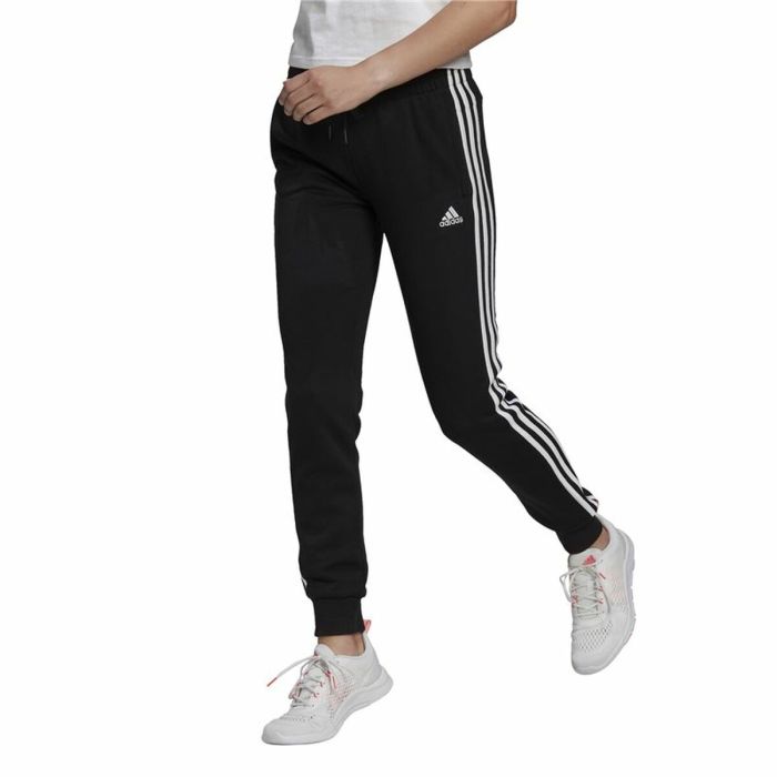 Pantalón Largo Deportivo Adidas Essentials French Terry 3 Stripes Mujer Negro 5