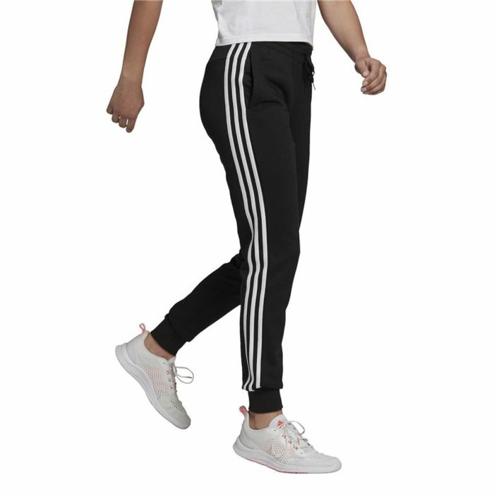 Pantalón Largo Deportivo Adidas Essentials French Terry 3 Stripes Mujer Negro 4