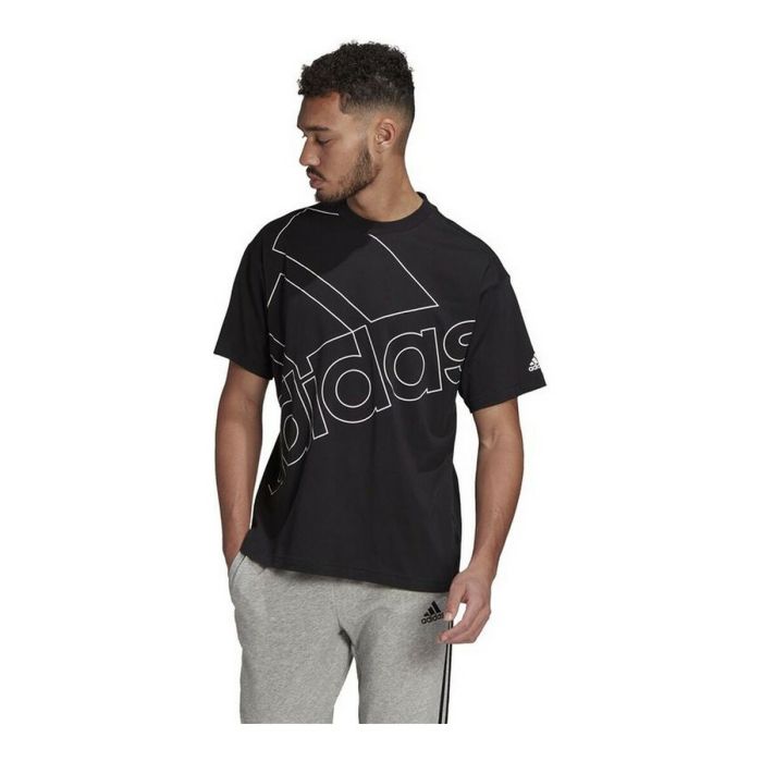 Camiseta de Manga Corta Hombre Adidas Giant Logo Negro 2