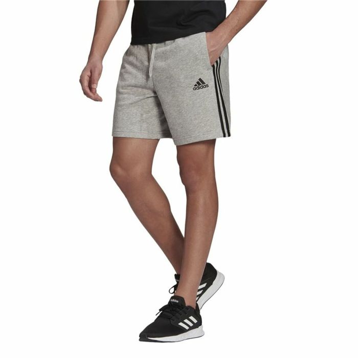Pantalones Cortos Deportivos para Hombre Adidas Essentials French Terry  Gris 2