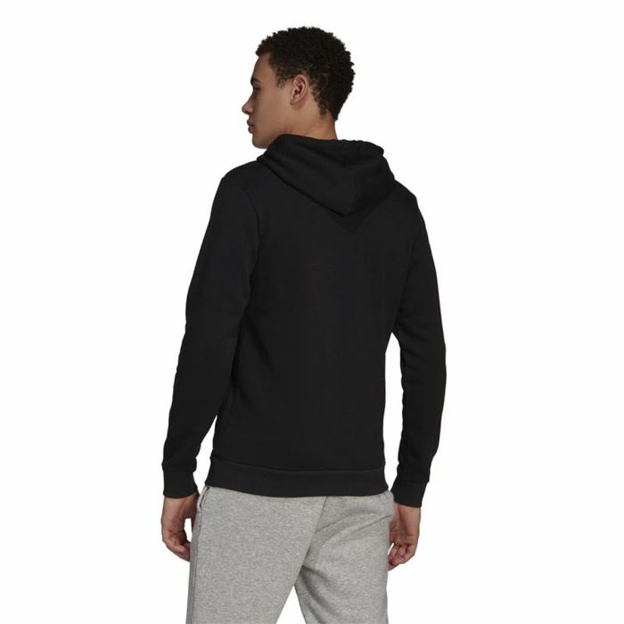 Sudadera con Capucha Hombre Adidas Essentials Fleece Big Logo Negro 5