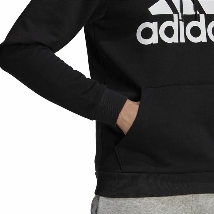 Sudadera con Capucha Hombre Adidas Essentials Fleece Big Logo Negro 1