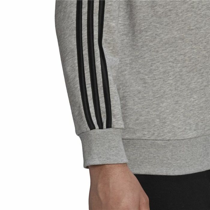 Sudadera sin Capucha Hombre Adidas Essentials French Terry 3 Stripes Gris 1