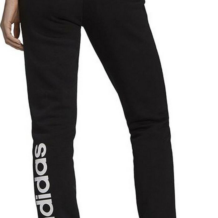 Pantalón Largo Deportivo Adidas Essentials Fleece Logo Mujer Negro 4