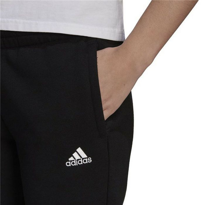 Pantalón Largo Deportivo Adidas Essentials Fleece Logo Mujer Negro 2