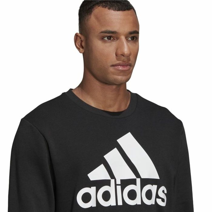 Sudadera sin Capucha Hombre Adidas Essentials Big Logo Negro 2