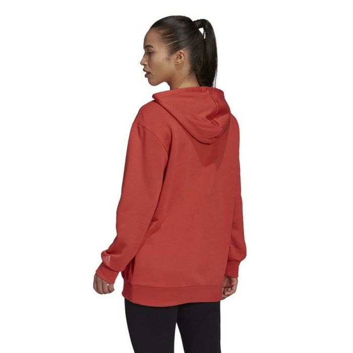 Sudadera con Capucha Mujer Adidas Essentials Logo Rojo 5