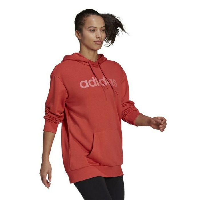 Sudadera con Capucha Mujer Adidas Essentials Logo Rojo 4