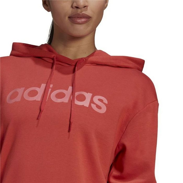 Sudadera con Capucha Mujer Adidas Essentials Logo Rojo 3