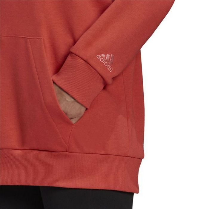 Sudadera con Capucha Mujer Adidas Essentials Logo Rojo 2