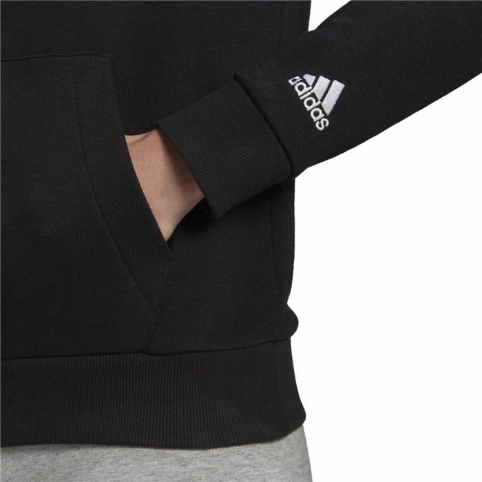 Sudadera con Capucha Mujer Adidas Essentials Logo Negro 1