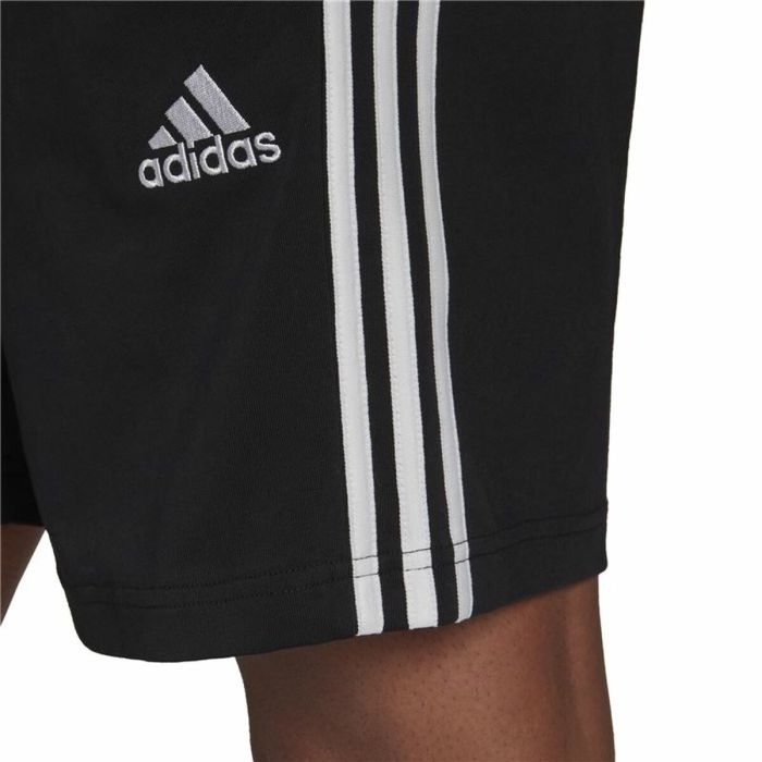 Pantalones Cortos Deportivos para Hombre Adidas Essentials 3 Stripes Aeroready Negro 2