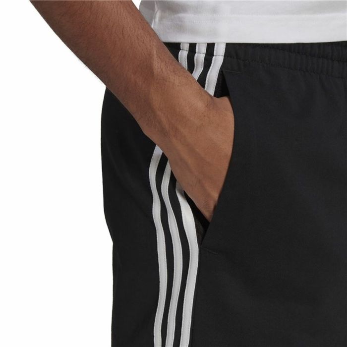 Pantalones Cortos Deportivos para Hombre Adidas Essentials 3 Stripes Aeroready Negro 1