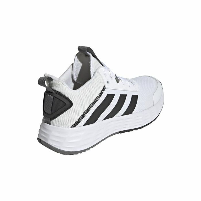 Zapatillas de Baloncesto para Adultos Adidas Ownthegame Blanco 3 Zapatillas de Baloncesto para Adultos Adidas Ownthegame Blanco 3