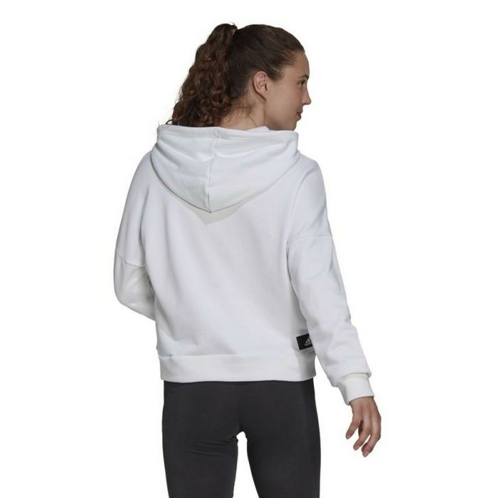 Sudadera con Capucha Mujer Adidas Sportswear Future Icons Blanco 4