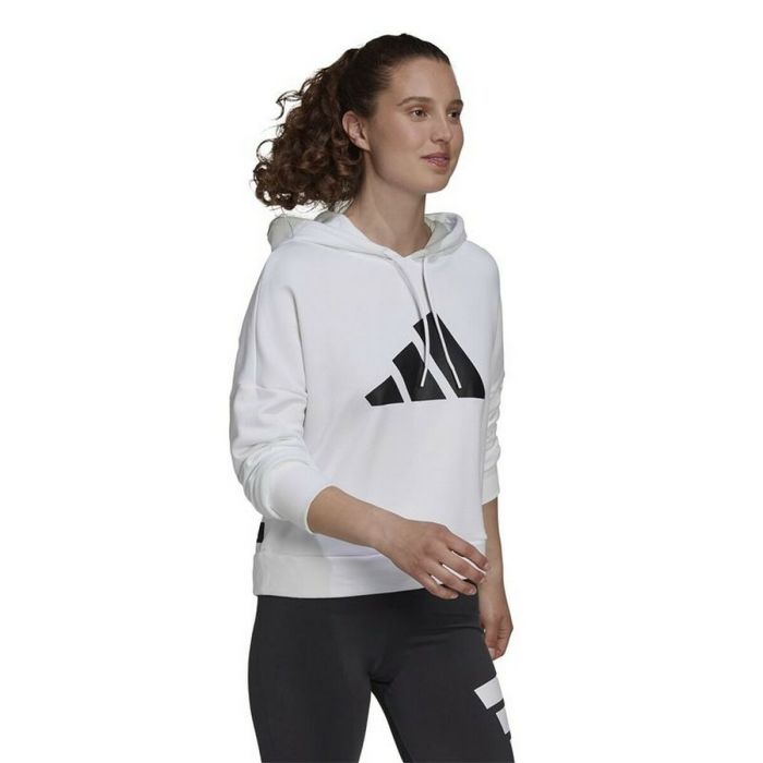 Sudadera con Capucha Mujer Adidas Sportswear Future Icons Blanco 3