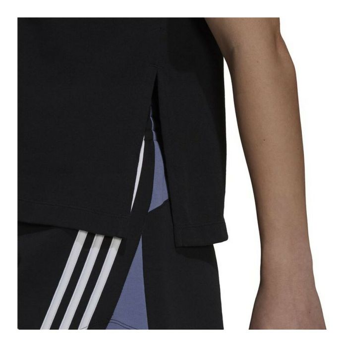 Camiseta de Manga Corta Mujer Adidas Sportswear Colorblock Negro 1