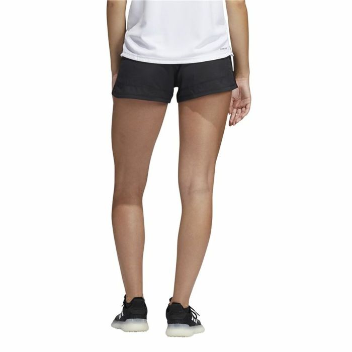 Pantalones Cortos Deportivos para Mujer Adidas Pacer 3 Stripes Negro 4