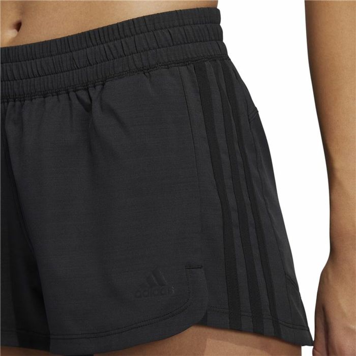 Pantalones Cortos Deportivos para Mujer Adidas Pacer 3 Stripes Negro 2