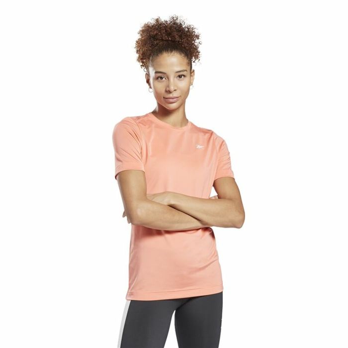 Camiseta de Manga Corta Mujer Workout Ready  Reebok Supremium Rosa 6