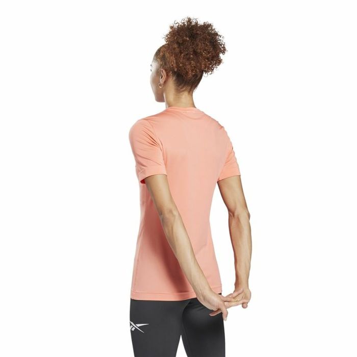 Camiseta de Manga Corta Mujer Workout Ready  Reebok Supremium Rosa 4