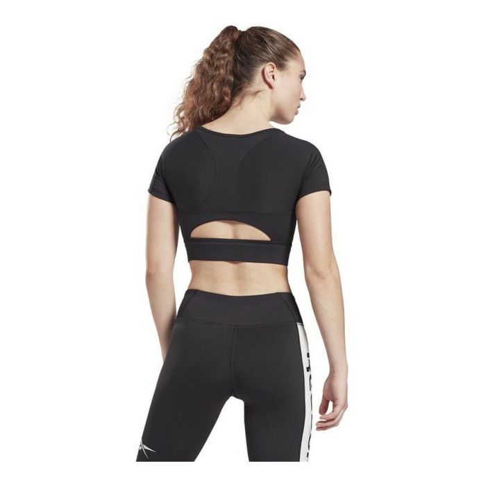 Camiseta de Manga Corta Mujer Reebok Training MYT Negro 2