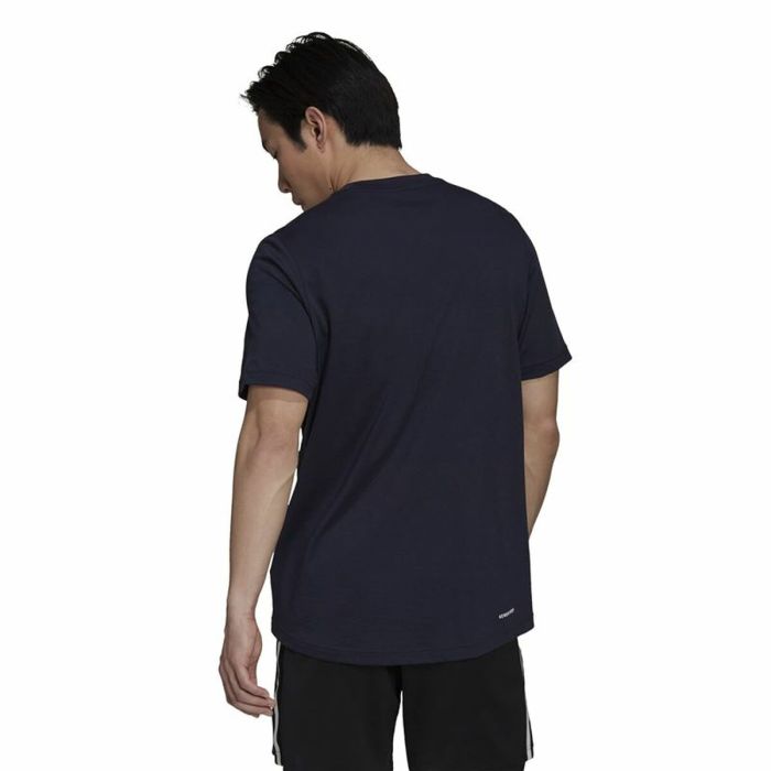 Camiseta de Manga Corta Hombre Adidas Aewroready D2M Feelready Negro 4