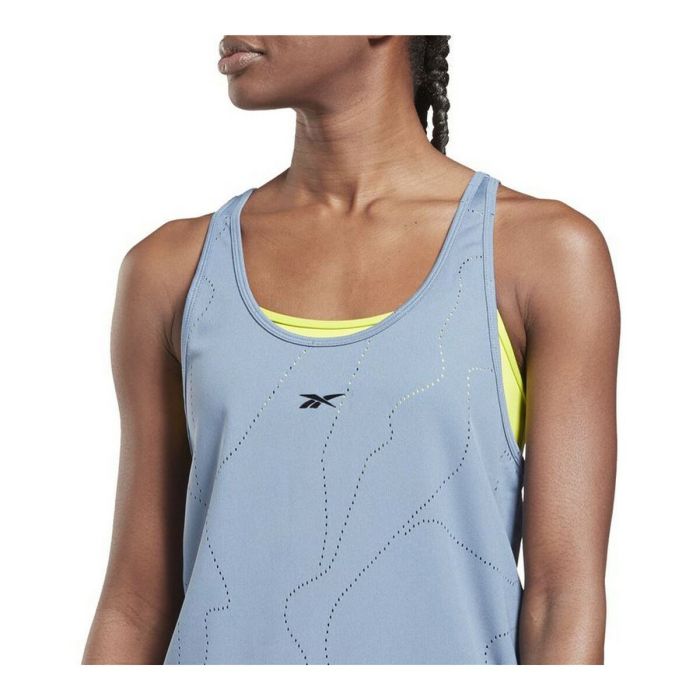 Camiseta de Tirantes Mujer Reebok United By Fitness Perforated Añil 3