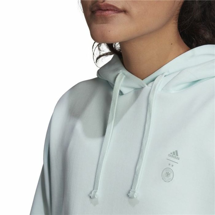 Sudadera con Capucha Mujer Adidas Germany Travel Cian 2