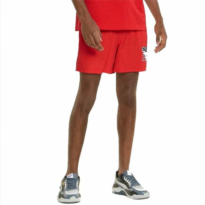 Pantalones Cortos Deportivos para Hombre Puma Summer Rojo 2