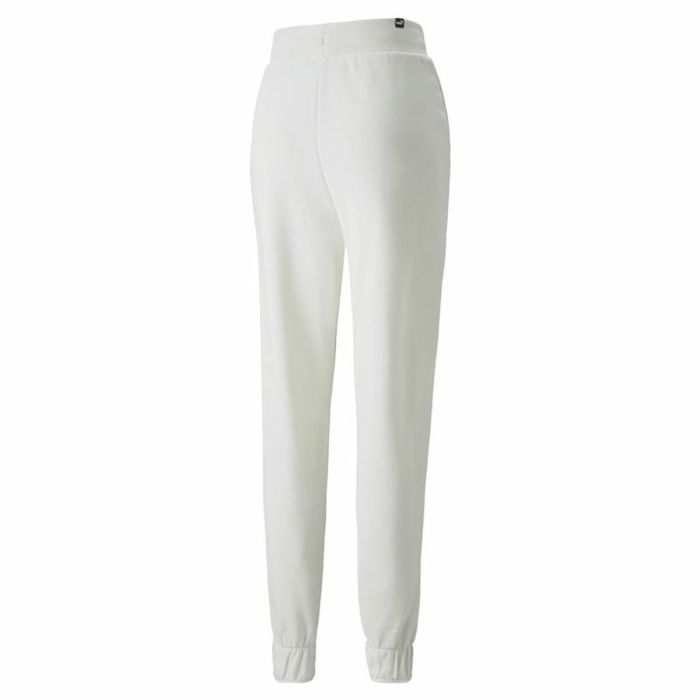 Pantalón Largo Deportivo Puma Embroidery High Montaña Blanco Mujer 4