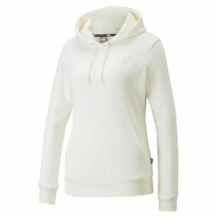 Sudadera con Capucha Mujer Puma Essentials Embroidery Blanco