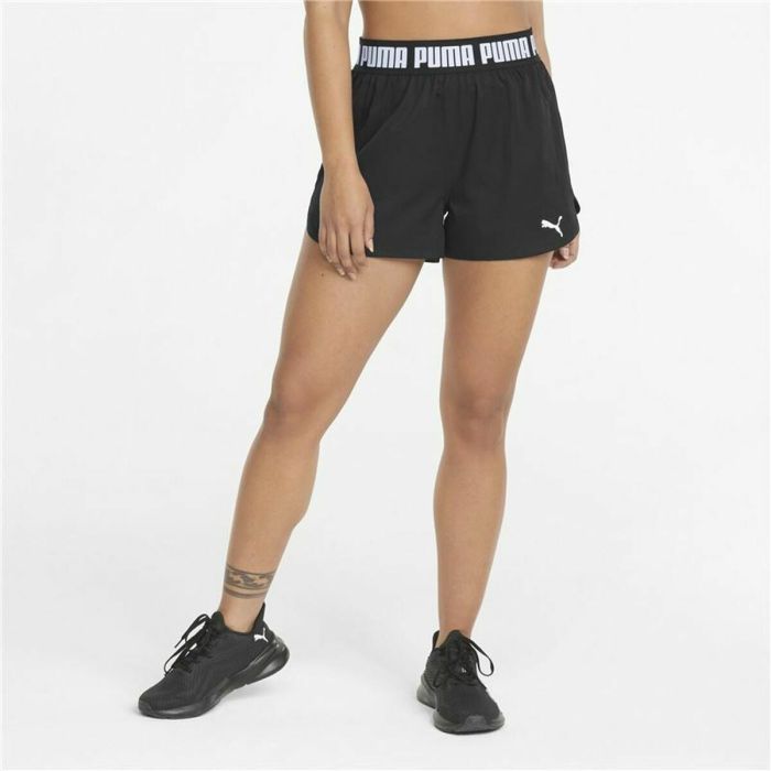 Pantalones Cortos Deportivos para Mujer Puma Train Strong Woven Negro 3