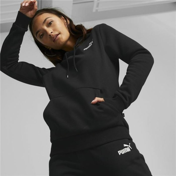 Sudadera con Capucha Mujer Puma Negro 3