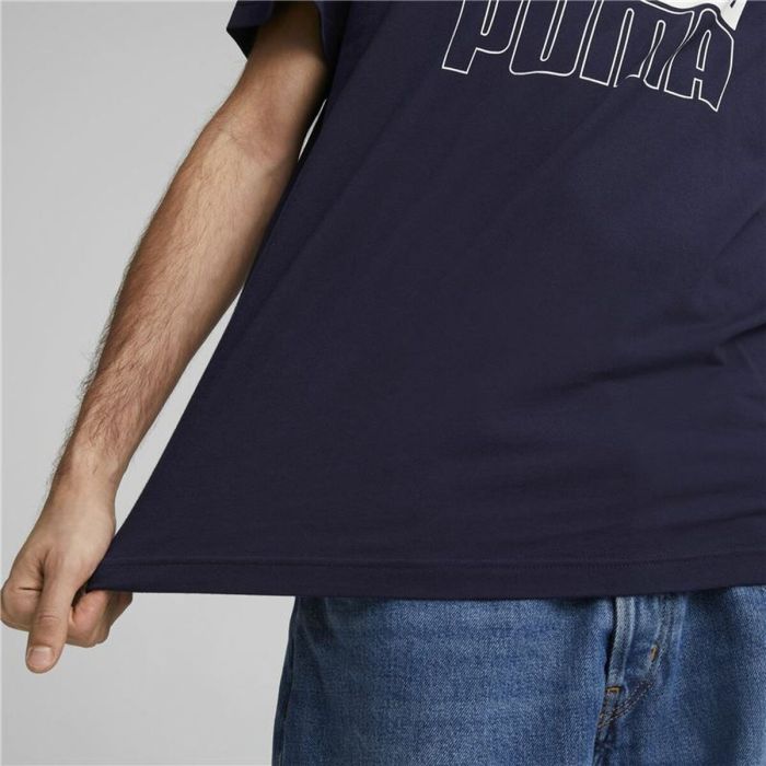 Camiseta de Manga Corta Unisex Puma Italia FIGC Azul oscuro 1