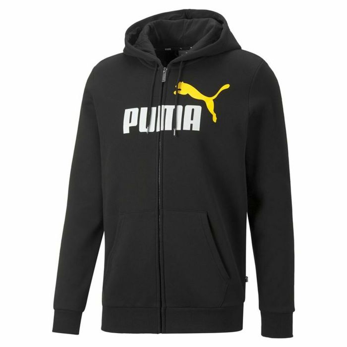 Sudadera con Capucha Hombre Puma Essentials Two Tone Negro