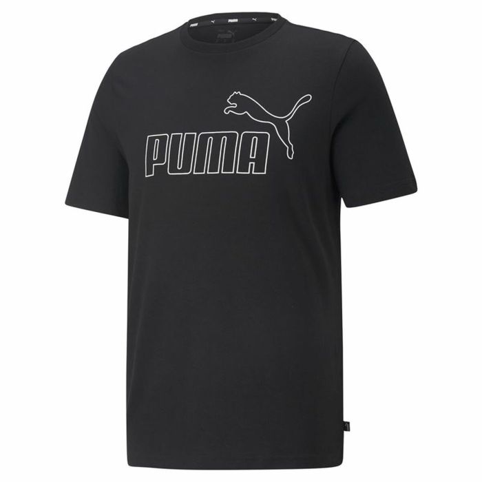 Camiseta de Manga Corta Hombre Puma Essentials Elevated Negro 7