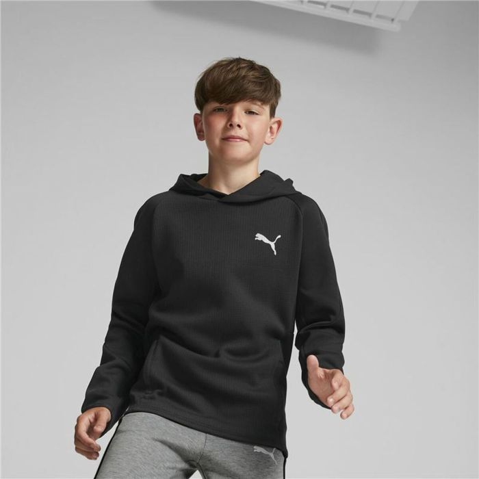 Sudadera con Capucha Unisex Puma Evostripe Youth Negro 5