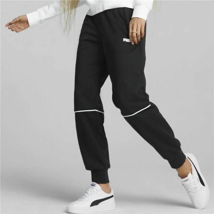 Pantalón de Chándal para Adultos Puma Colorblock  Negro Mujer 4