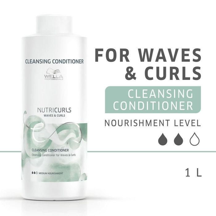 Acondicionador Rizos Definidos Wella Nutricurls 1 L 2