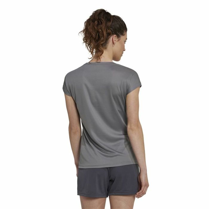 Camiseta de Manga Corta Mujer Adidas Gris oscuro 6