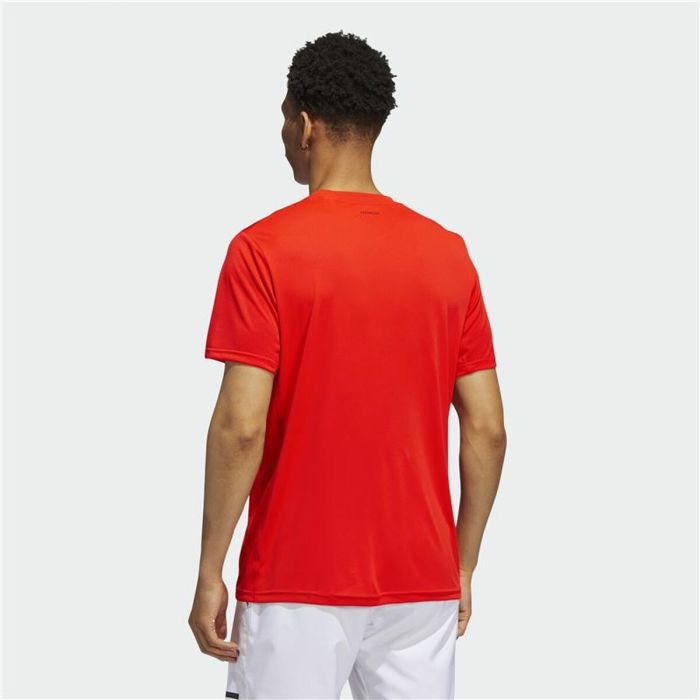 Camiseta de Manga Corta Hombre Adidas Tiro Winterized Rojo 3
