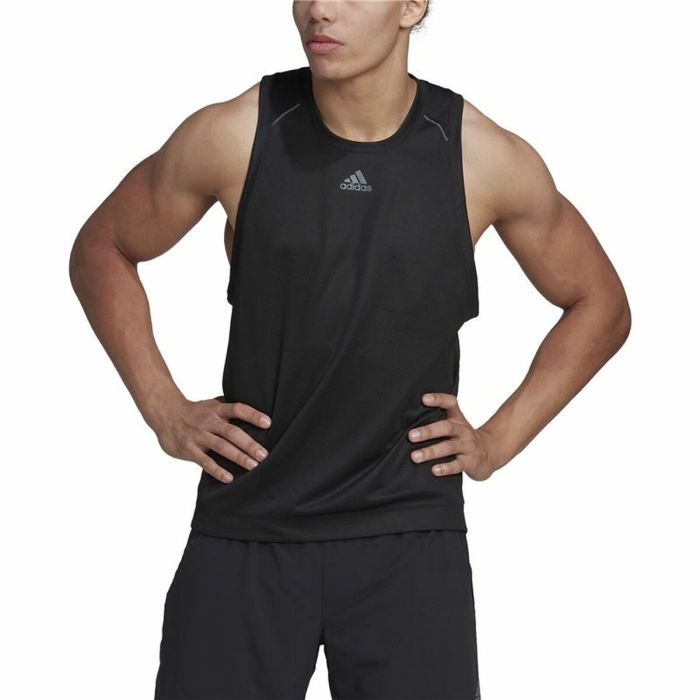 Camiseta para Hombre sin Mangas Adidas HIIT Spin Training Negro 1