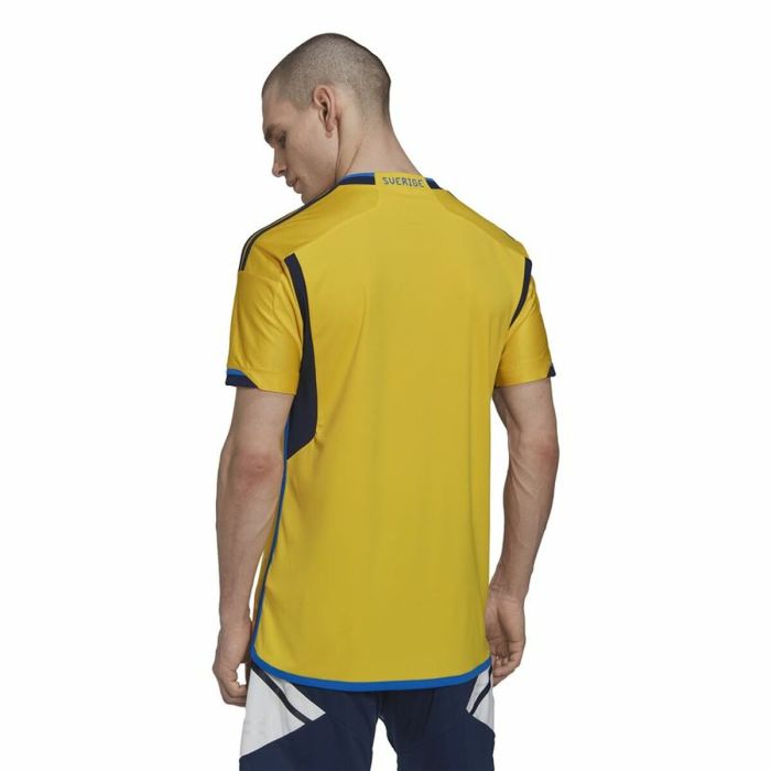 Camiseta de Fútbol de Manga Corta Hombre Adidas  Suecia 22 4