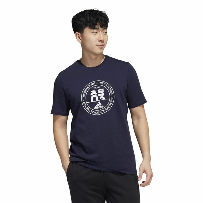 Camiseta de Manga Corta Hombre Adidas Embroidered GT Negro 6