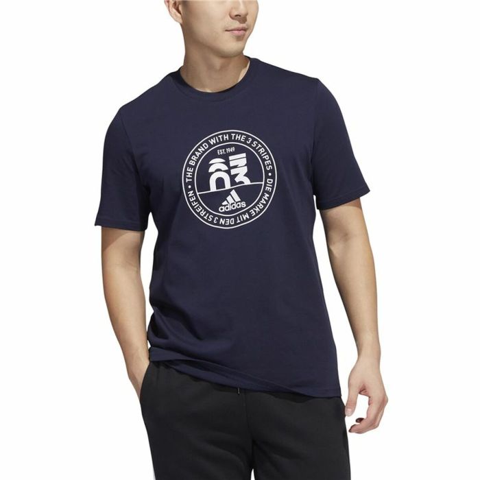 Camiseta de Manga Corta Hombre Adidas Embroidered GT Negro 5