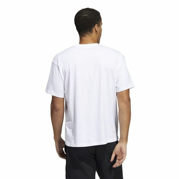 Camiseta de Manga Corta Unisex Adidas Pride Blanco 4