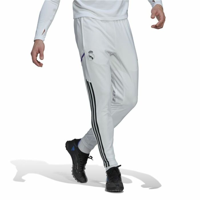 Pantalón de Entrenamiento de Fútbol para Adultos Adidas Real Madrid Condivo 22  Blanco Hombre 4